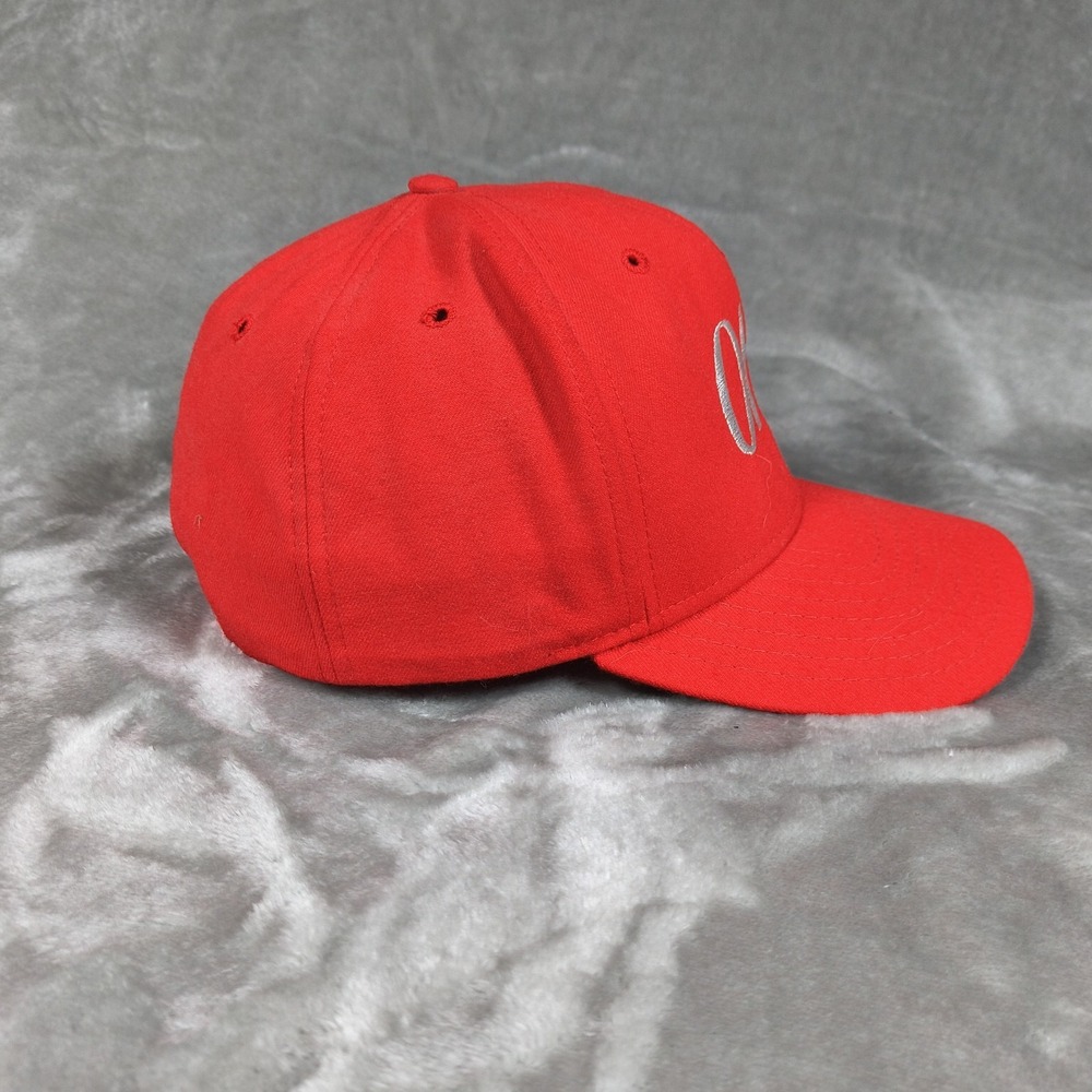 Vintage Ohio Hat Cap Red Script New Era Snapback Made In USA 80s 90s Embroidered - Picture 5 of 8